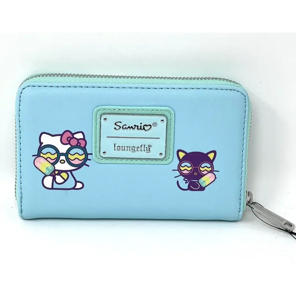 Loungefly Hello Kitty Friends Hot Air Balloon Zip Around Wallet Badtz Maru NWT